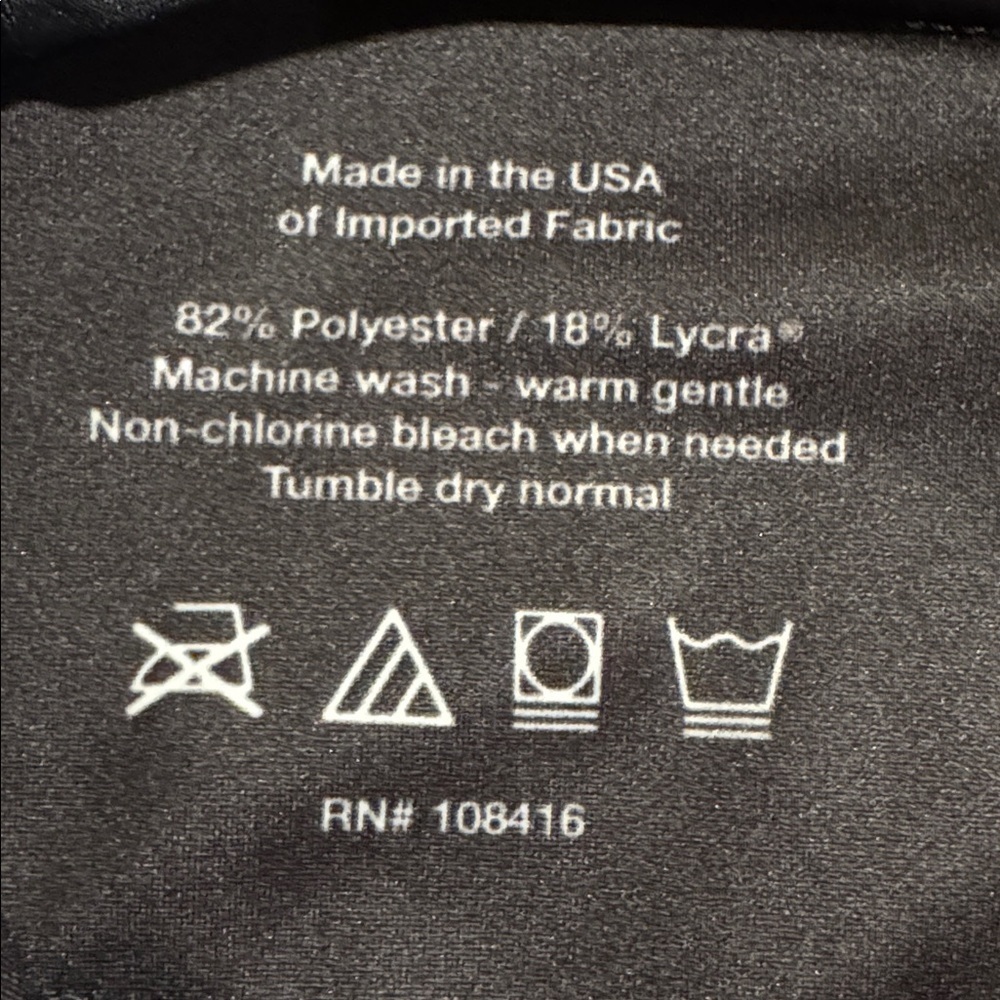 Miami FitWear Black Women’s Performance Leggings-Size Large, Inseam 32 - Picture 9 of 10